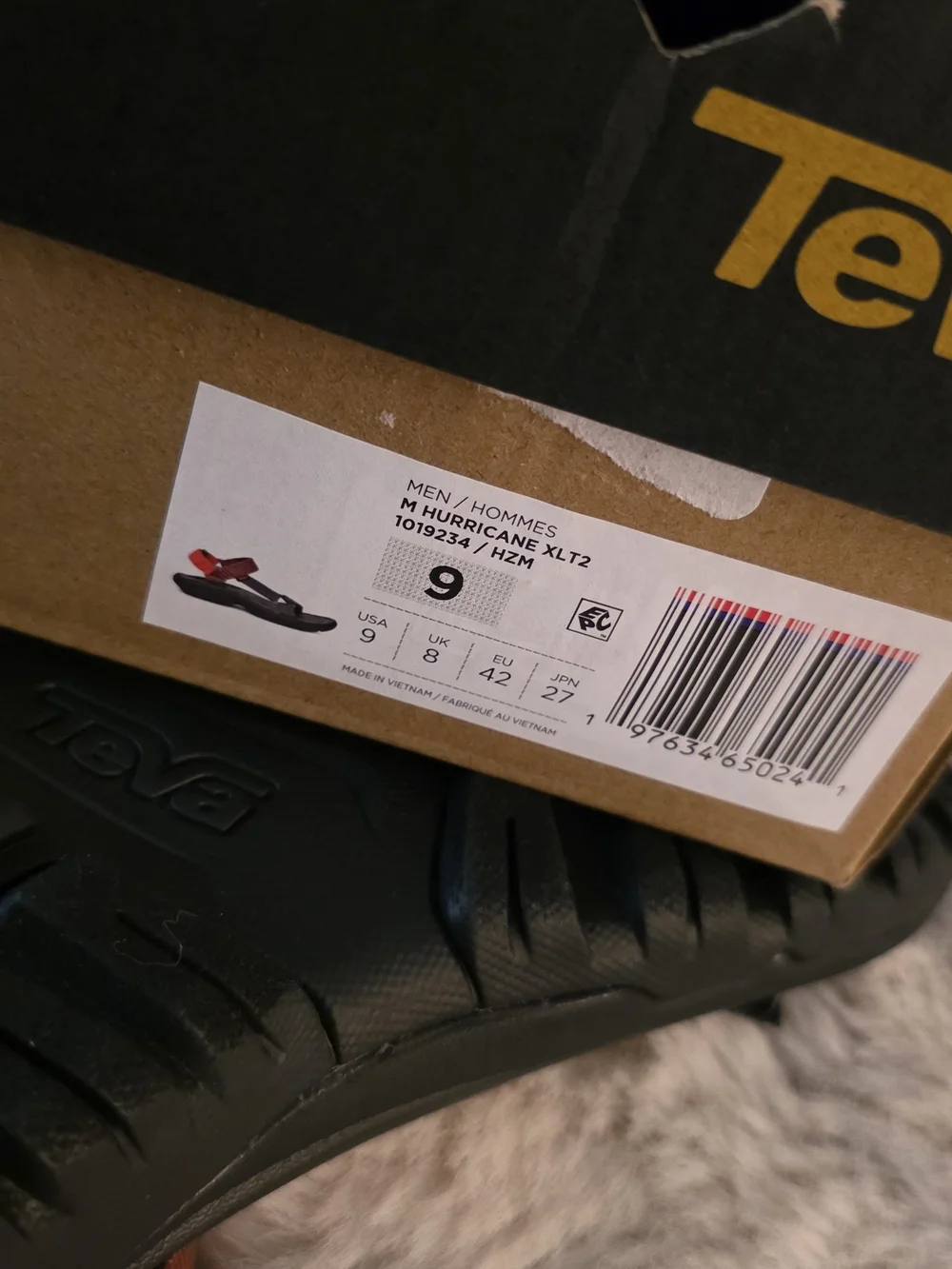 Teva Men's Black & Rust Universal Sandal - Adjustable Straps